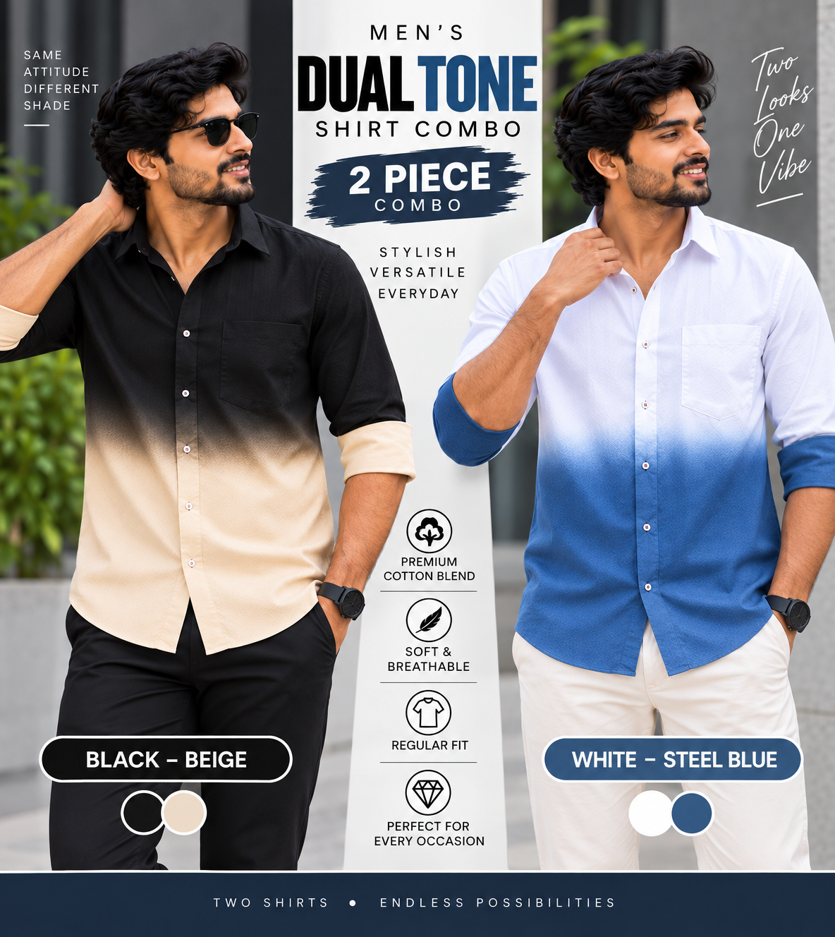 Dual Tone Shirt Combo 6