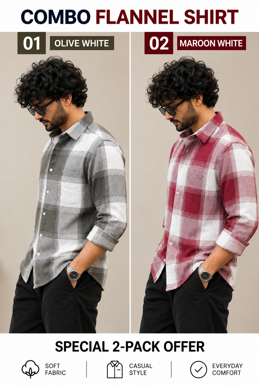 Flannel Shirt combo v1