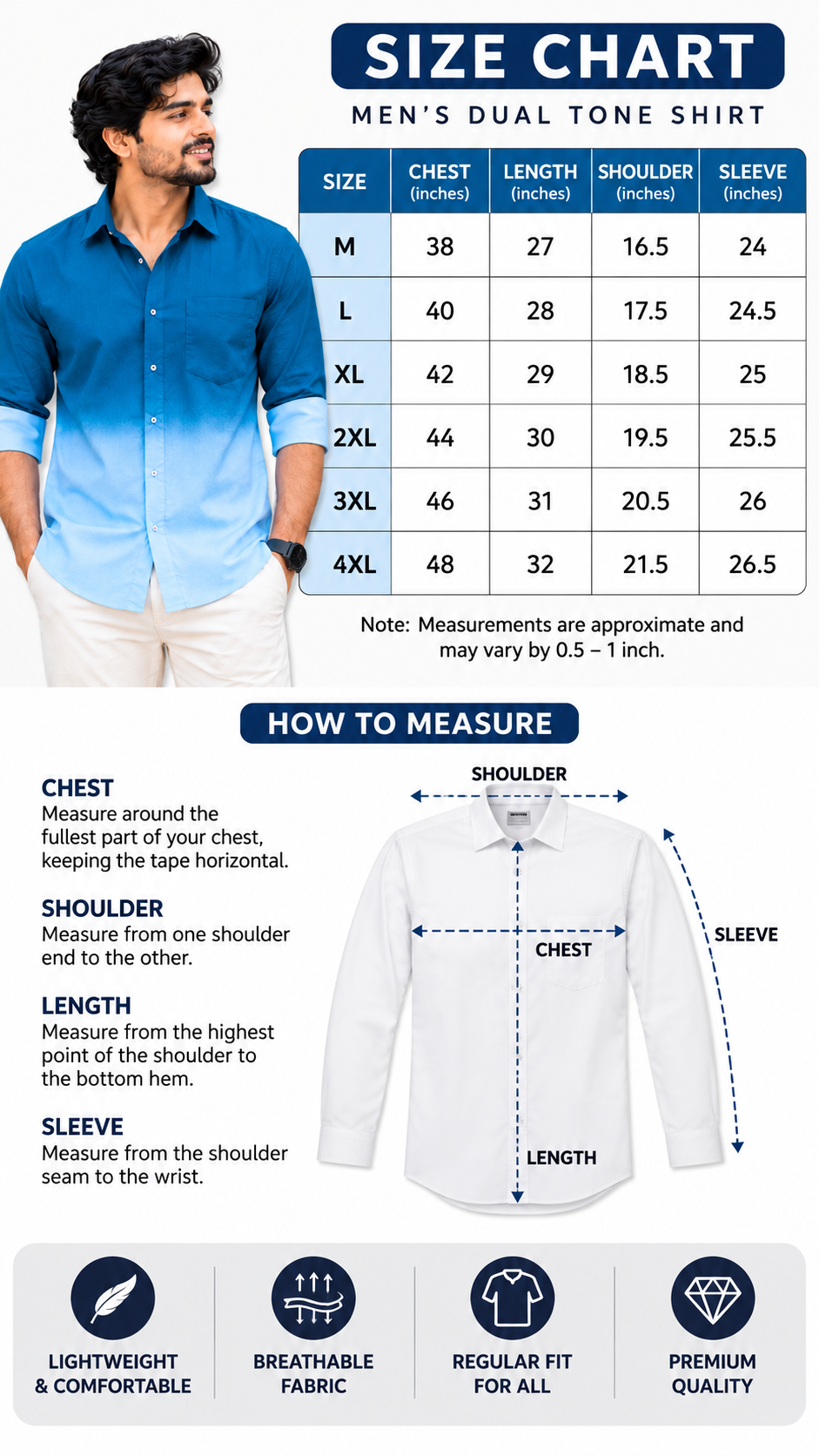 Dual Tone Shirt Combo 4